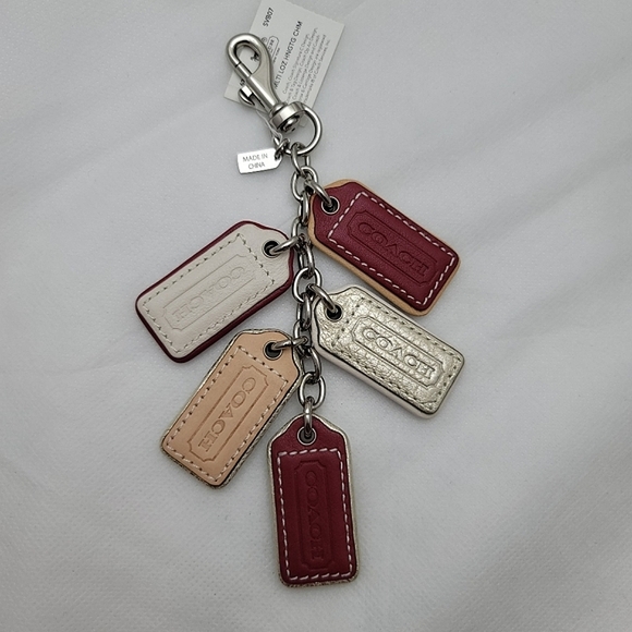 Coach Multi Lozenge Hangtag Charm - Picture 5 of 7